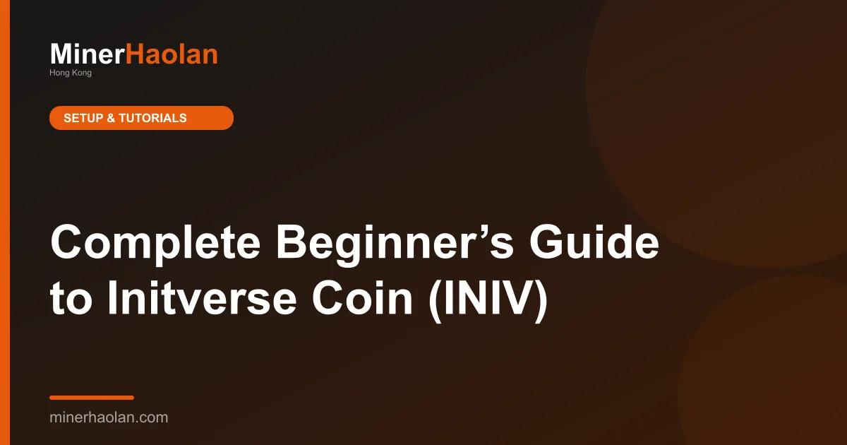 Complete Beginner’s Guide to Initverse Coin (INIV)