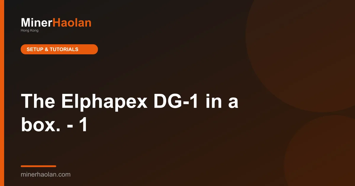 The Elphapex DG-1 in a box. - 1