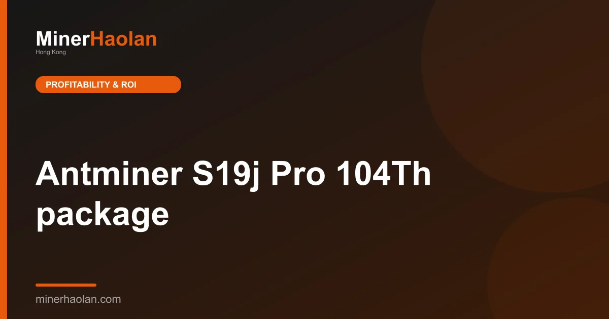 Antminer S19j Pro 104Th package