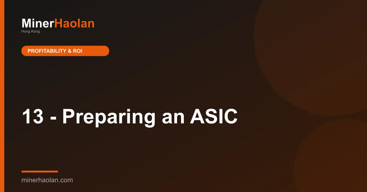 13 - Preparing an ASIC