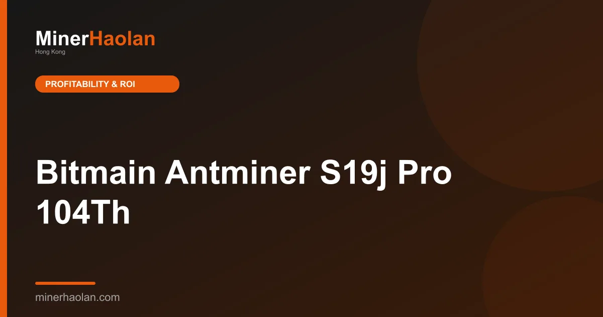 Bitmain Antminer S19j Pro 104Th