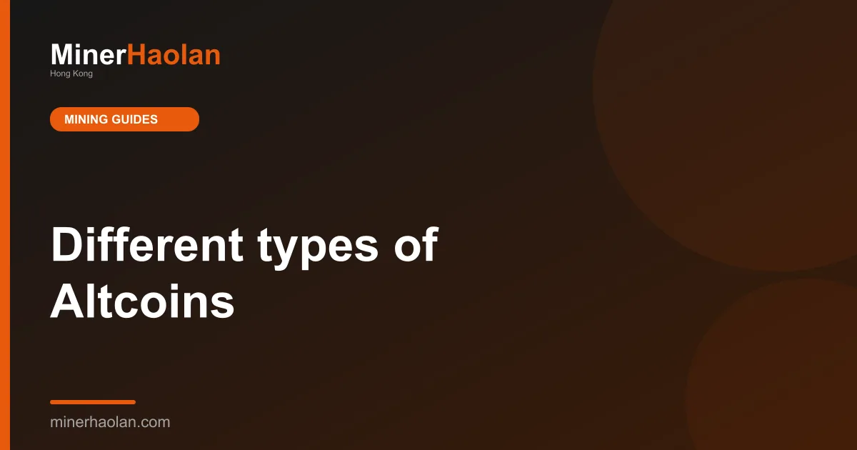 Different types of Altcoins