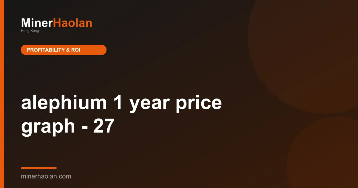 alephium 1 year price graph - 27