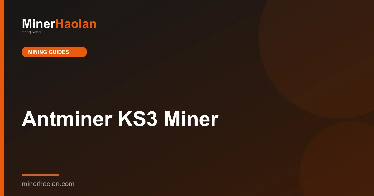 Antminer KS3 Miner