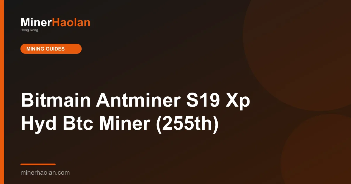 Bitmain Antminer S19 Xp Hyd Btc Miner (255th)