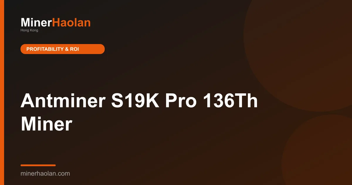 Antminer S19K Pro 136Th Miner