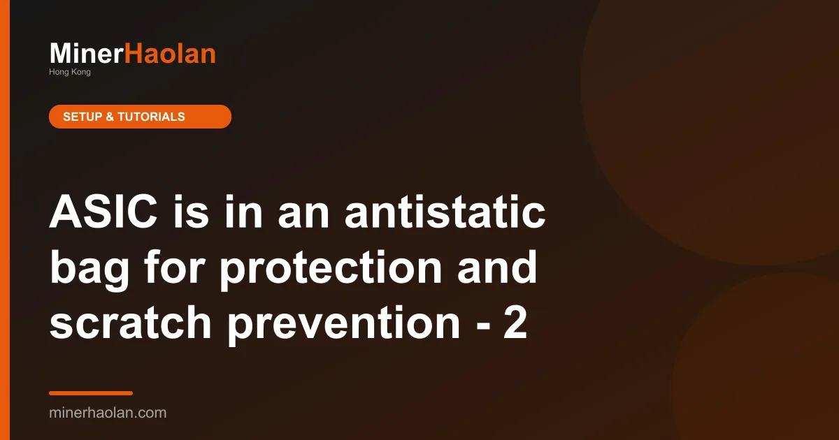 ASIC is in an antistatic bag for protection and scratch prevention - 2