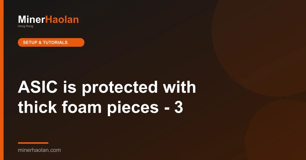 ASIC is protected with thick foam pieces - 3