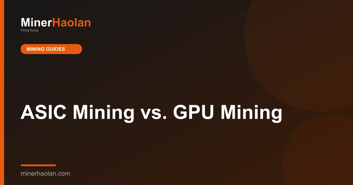 ASIC Mining vs. GPU Mining
