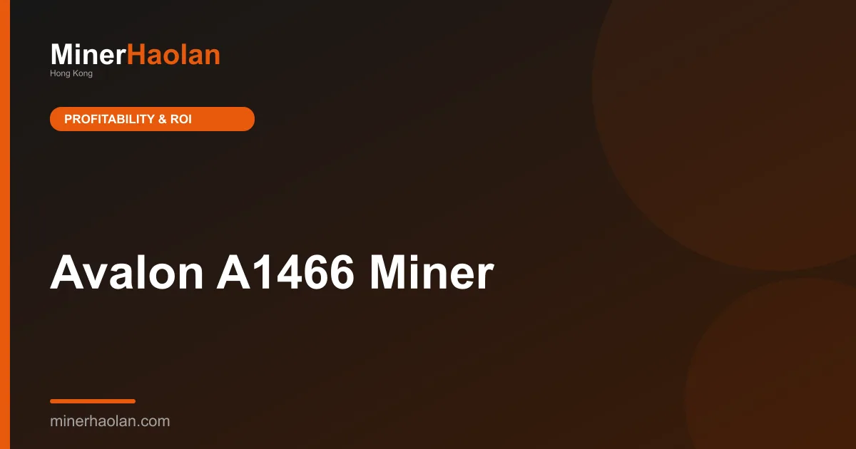 Avalon A1466 Miner