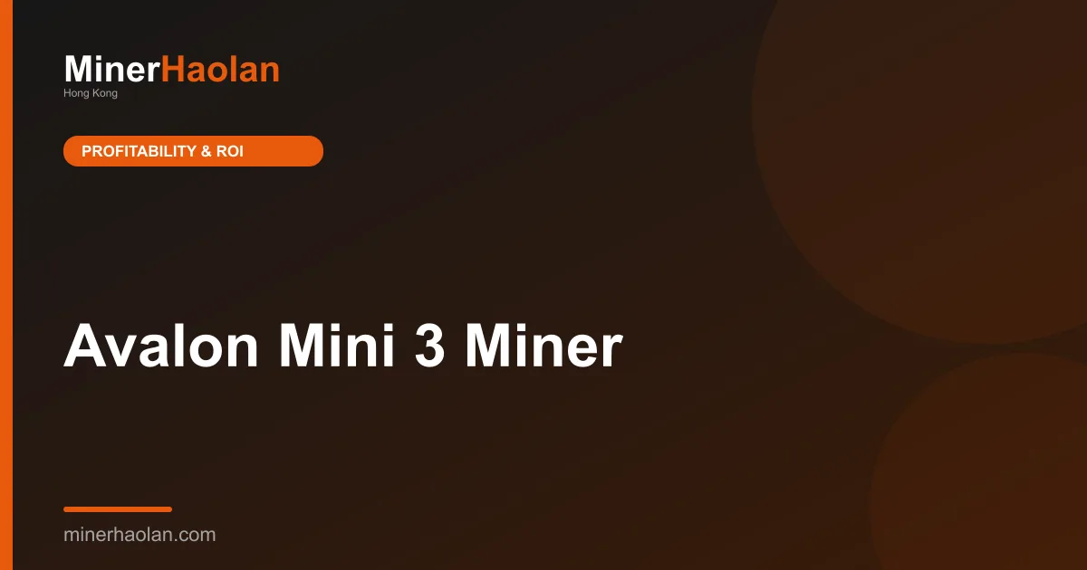 Avalon Mini 3 Miner