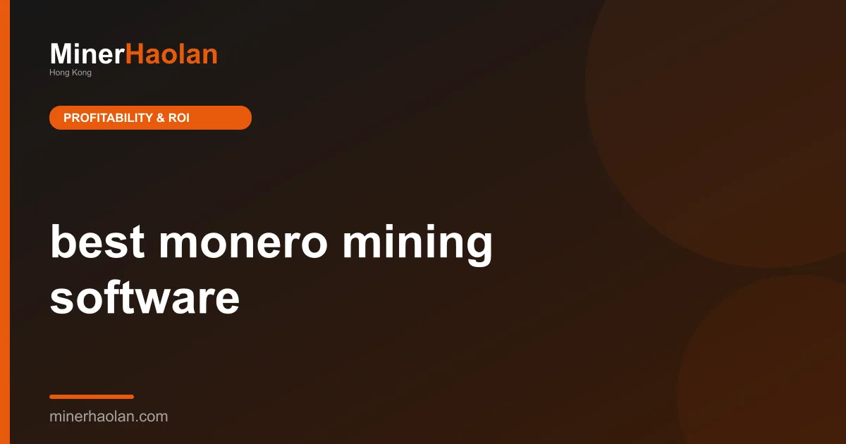 best monero mining software