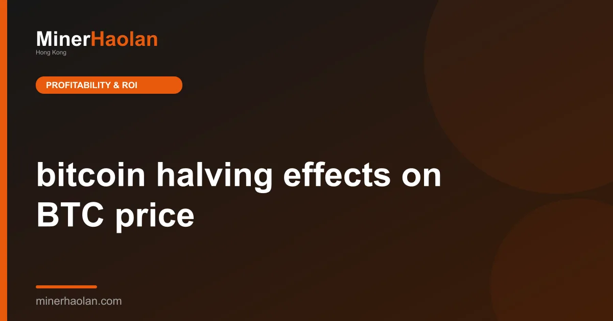 bitcoin halving effects on BTC price