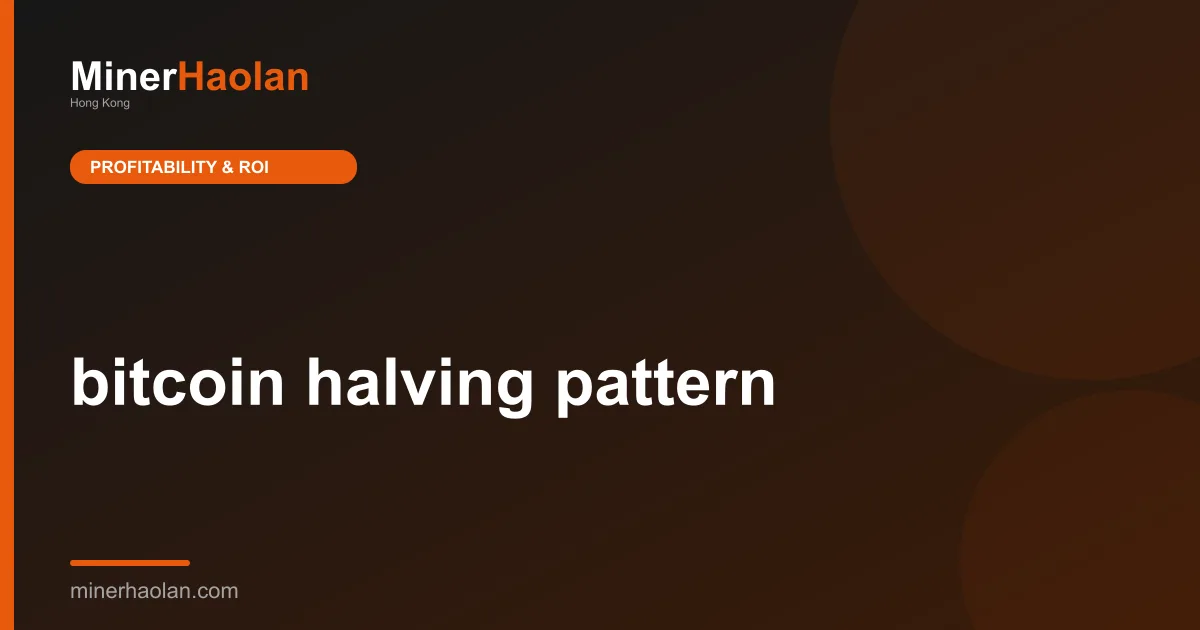 bitcoin halving pattern