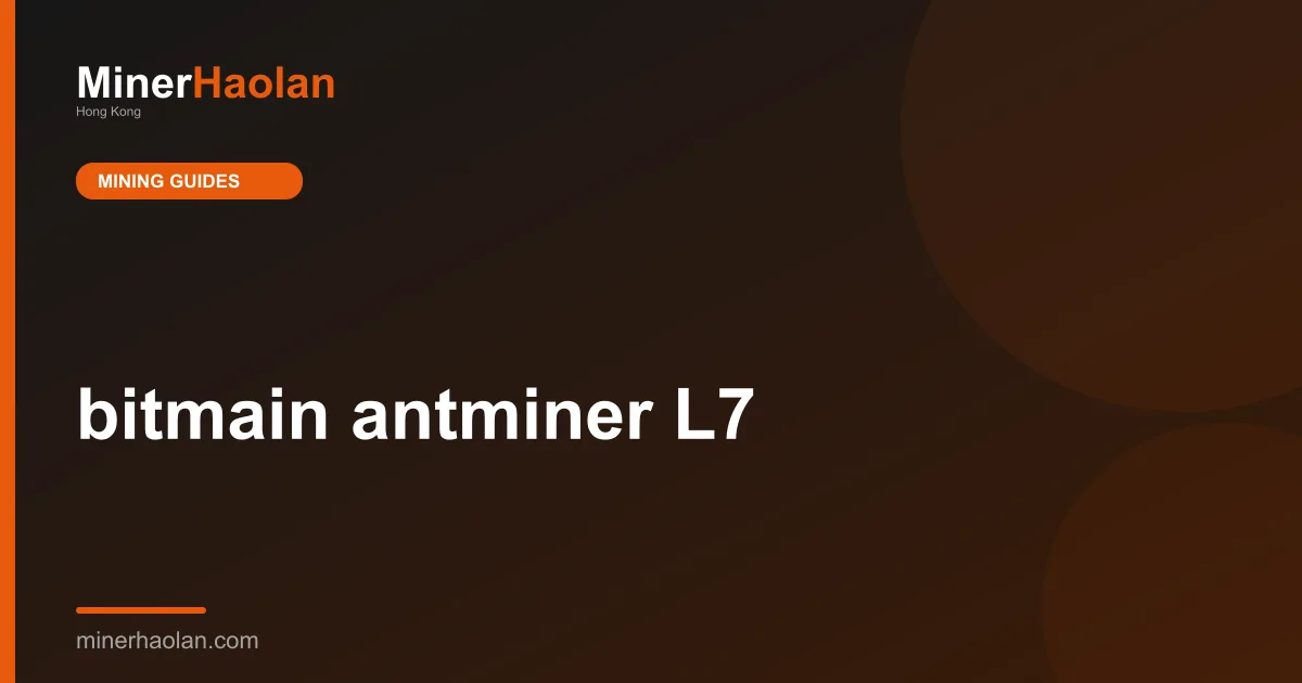 bitmain antminer L7
