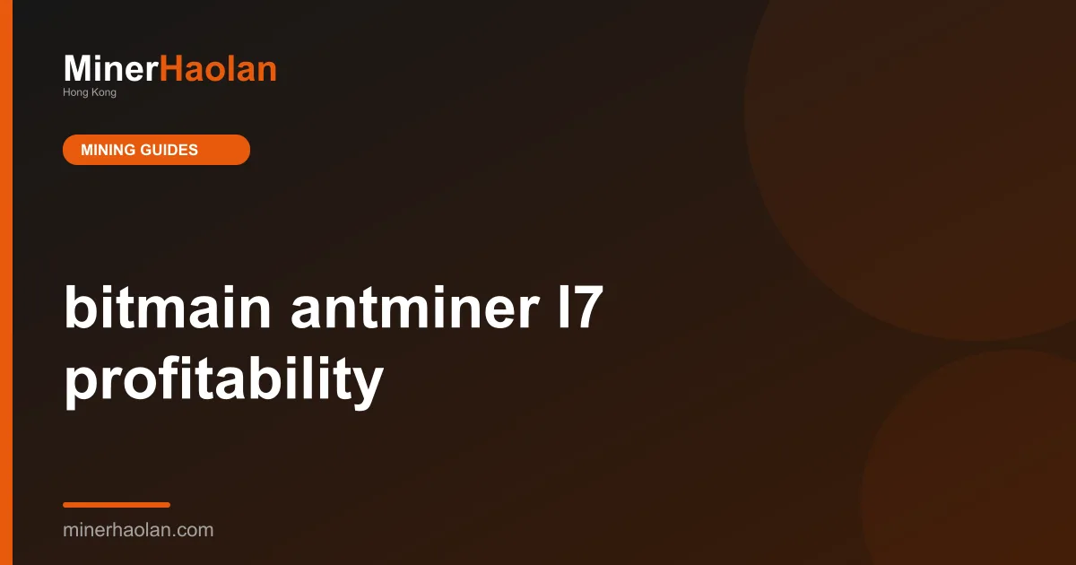 bitmain antminer l7 profitability