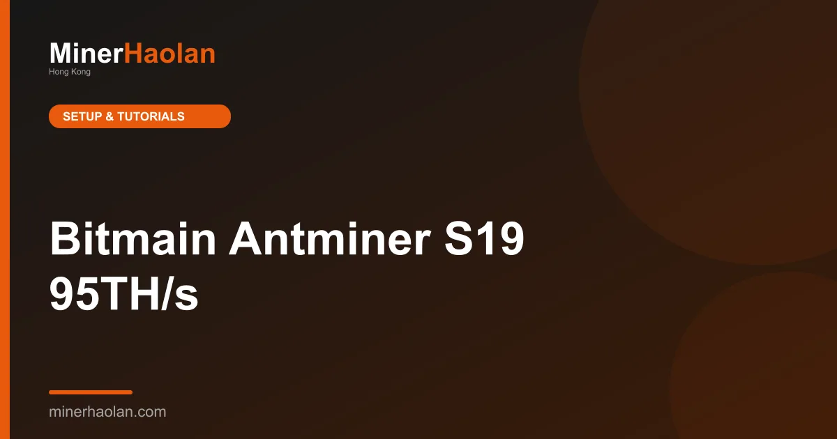 Bitmain Antminer S19 95TH/s