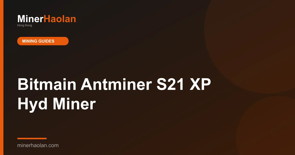 Bitmain Antminer S21 XP Hyd Miner