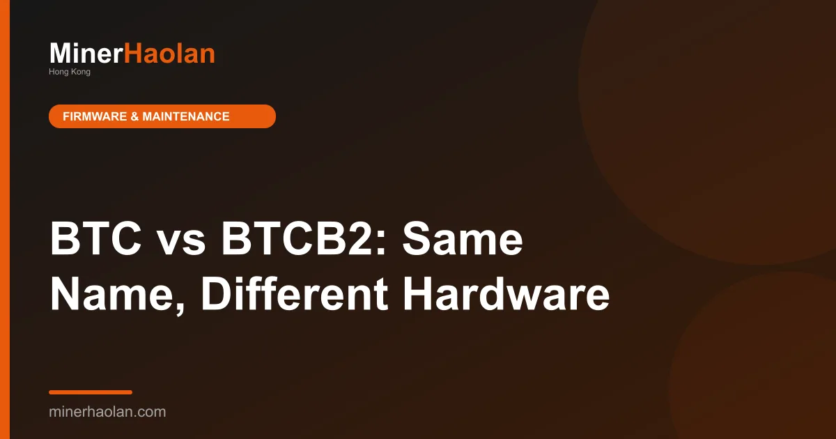 BTC vs BTCB2: Same Name, Different Hardware