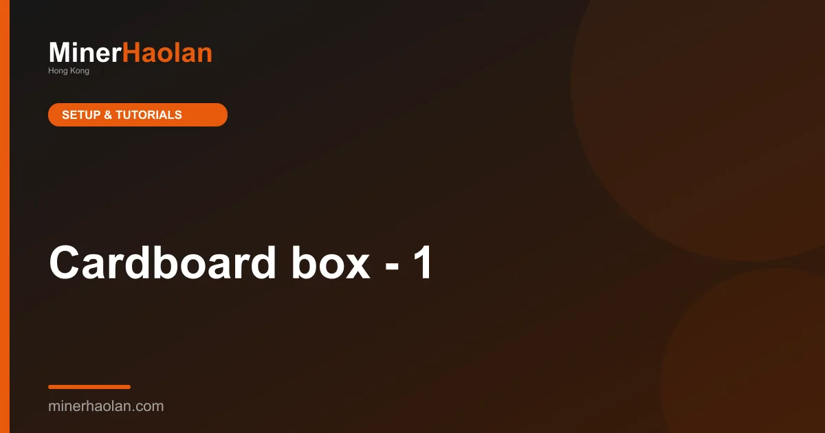 Cardboard box - 1