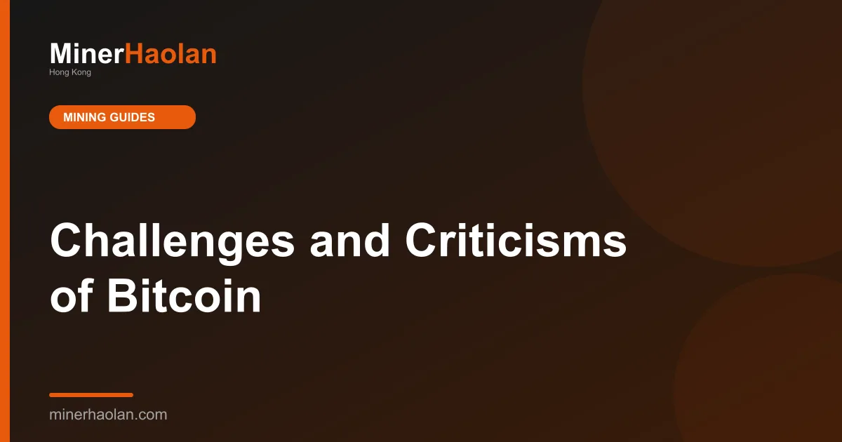 Challenges and Criticisms of Bitcoin
