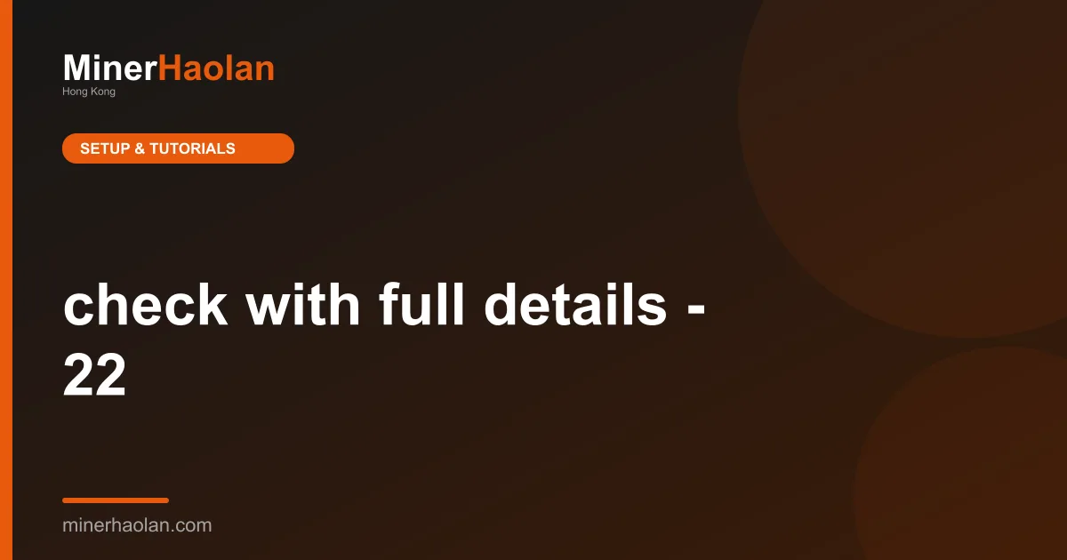 check with full details - 22