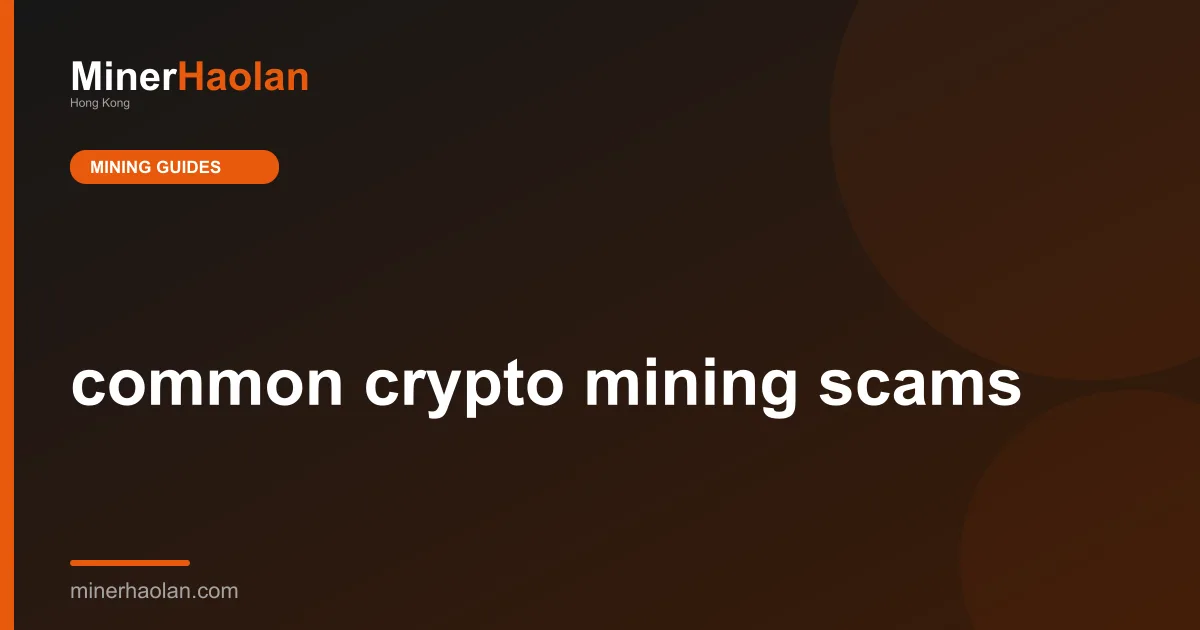 common crypto mining scams