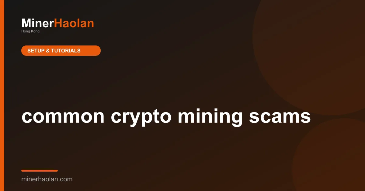 common crypto mining scams