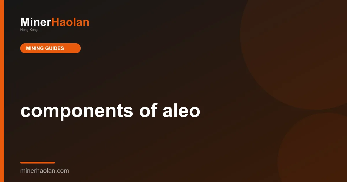 components of aleo