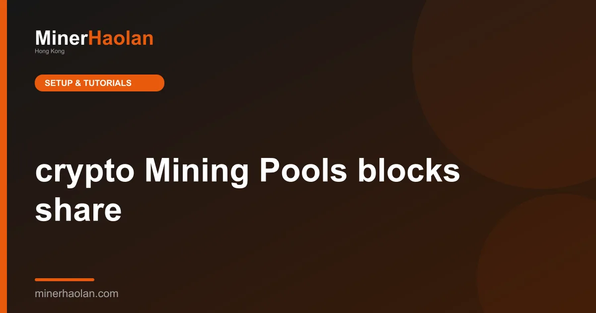 crypto Mining Pools blocks share