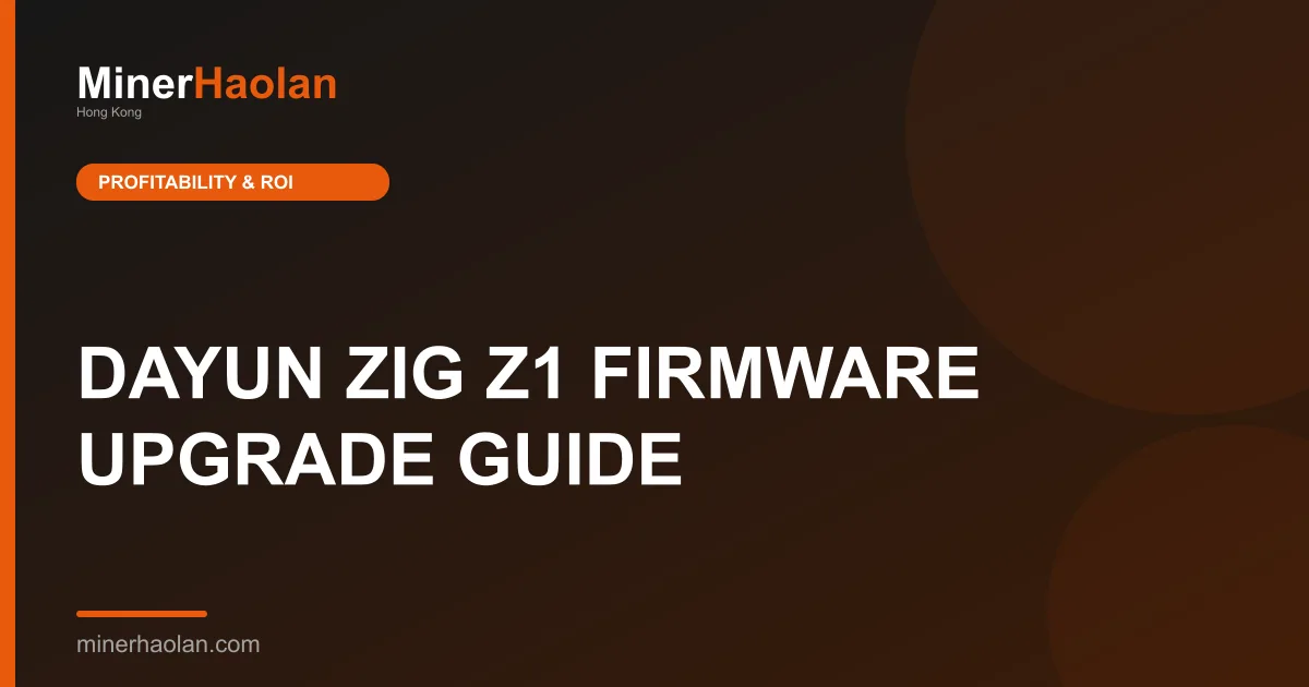DAYUN ZIG Z1 FIRMWARE UPGRADE GUIDE