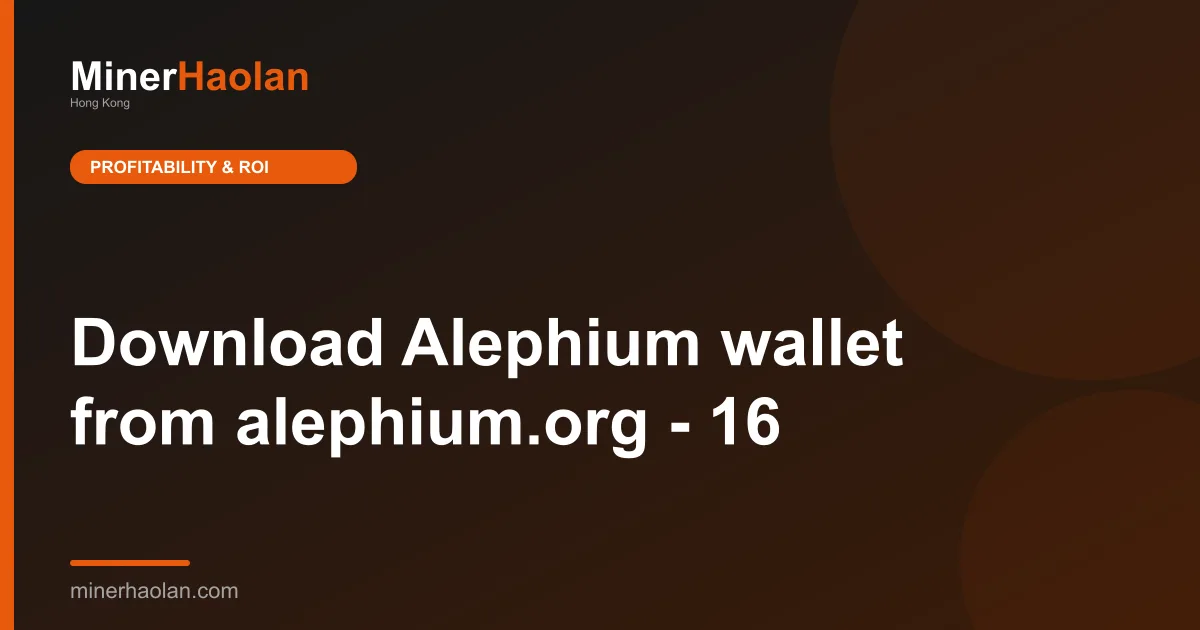 Download Alephium wallet from alephium.org - 16