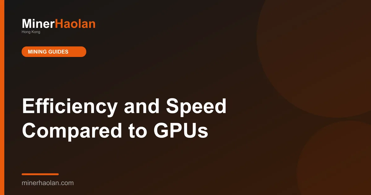 Efficiency and Speed Compared to GPUs