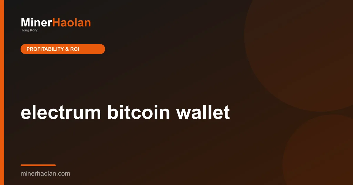 electrum bitcoin wallet