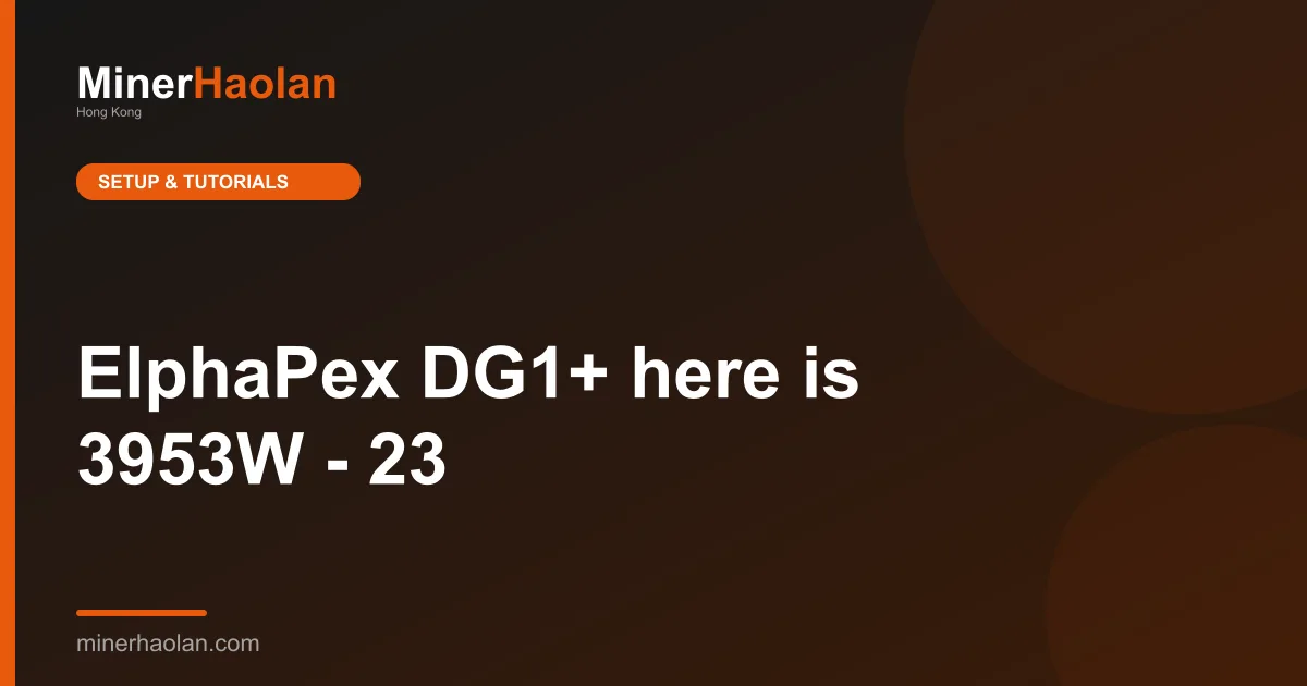 ElphaPex DG1+ here is 3953W - 23