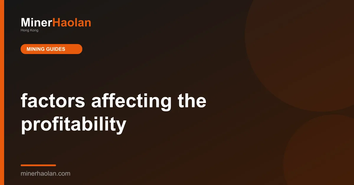 factors affecting the profitability