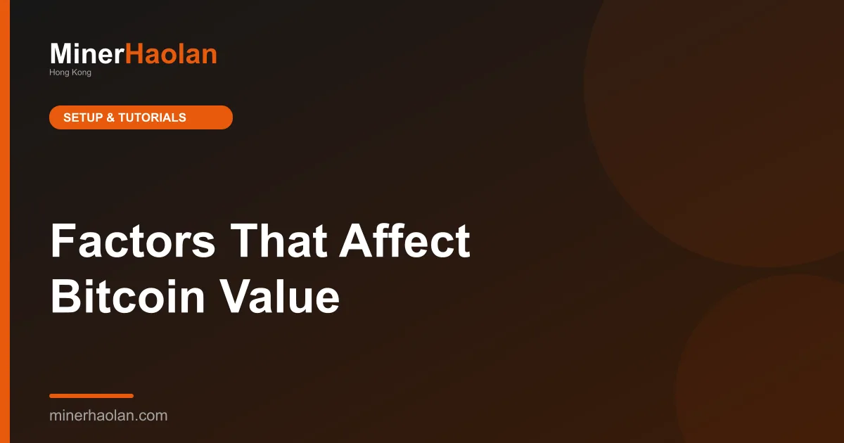 Factors That Affect Bitcoin Value