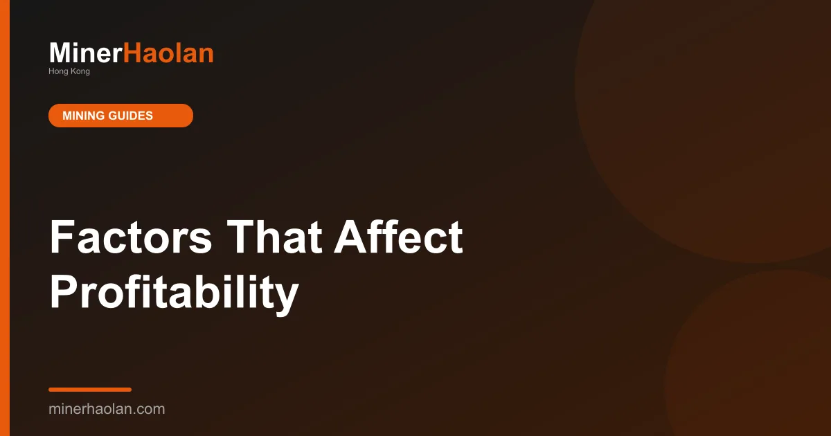 Factors That Affect Profitability