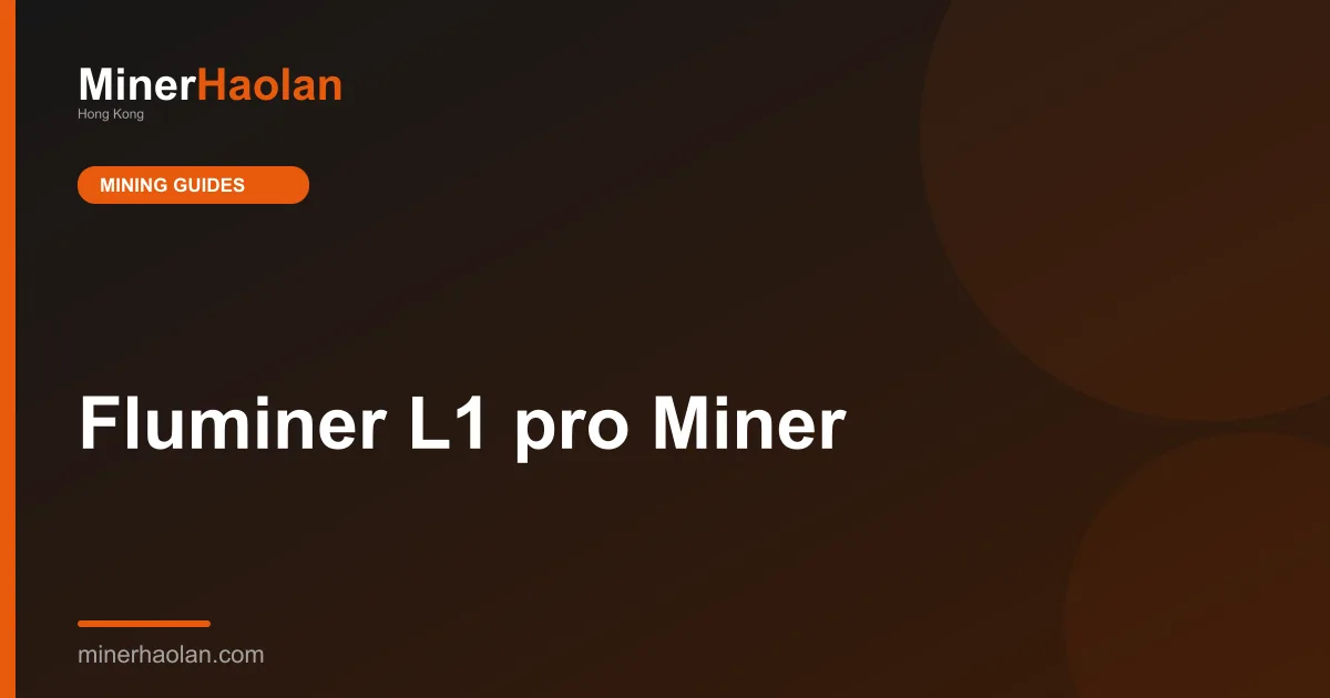 Fluminer L1 pro Miner