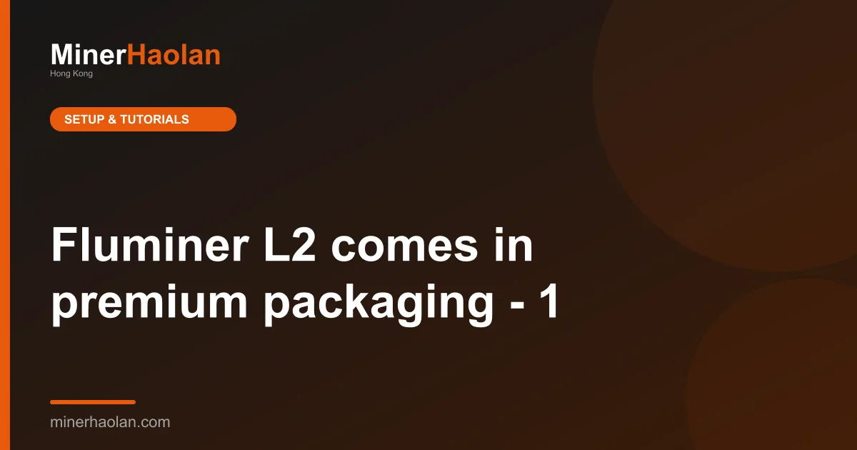 Fluminer L2 comes in premium packaging - 1