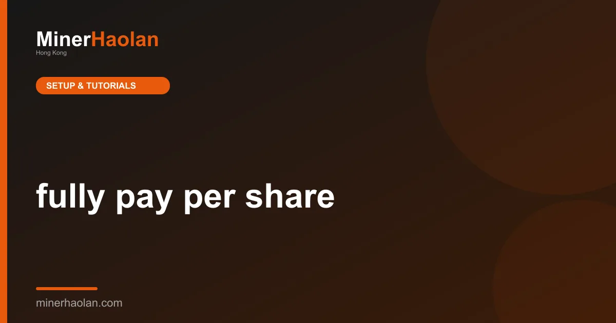 fully pay per share