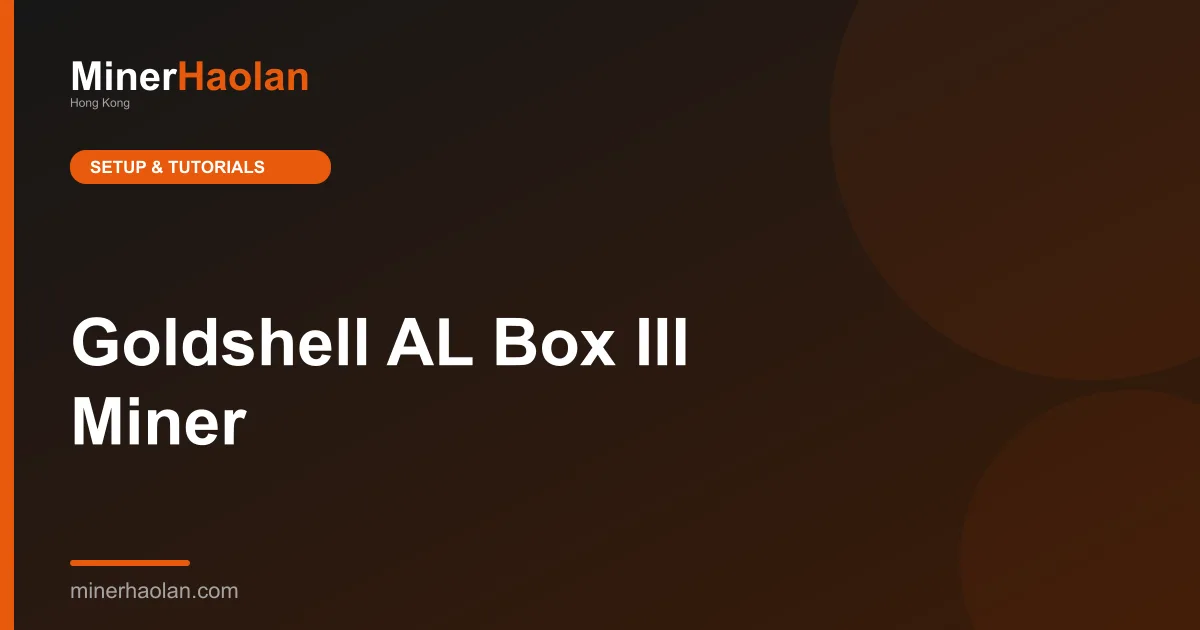 Goldshell AL Box III Miner