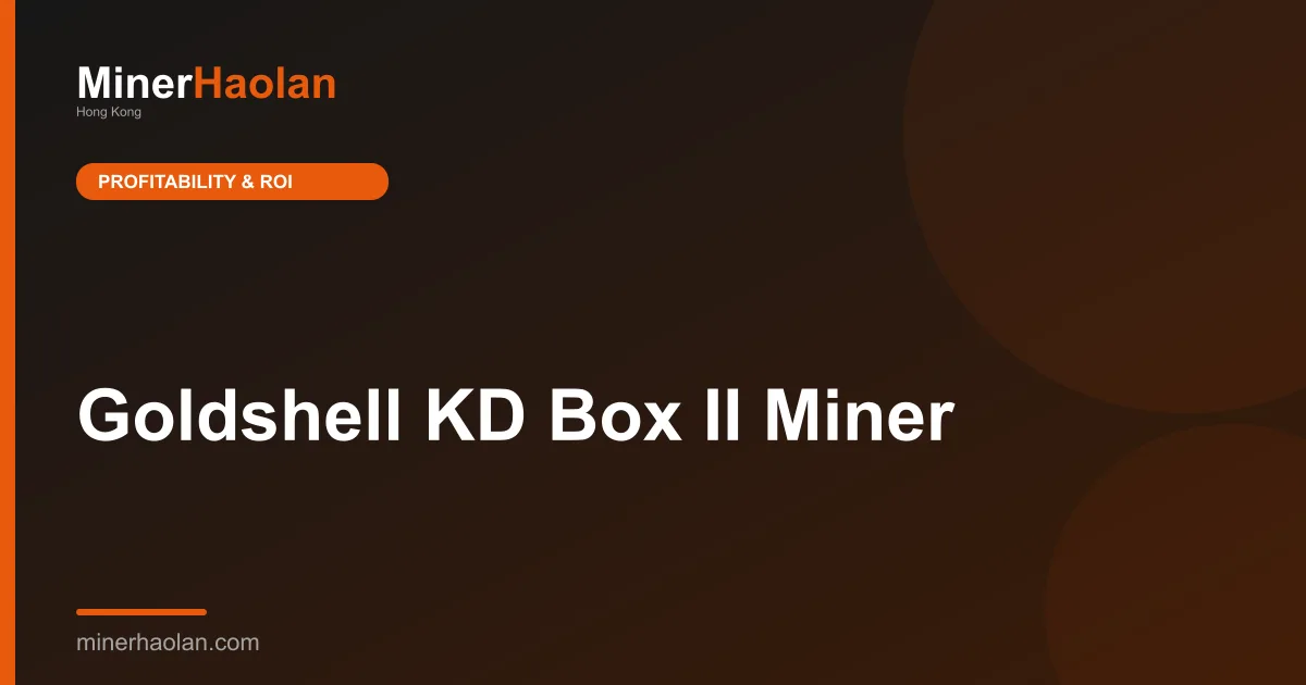 Goldshell KD Box II Miner