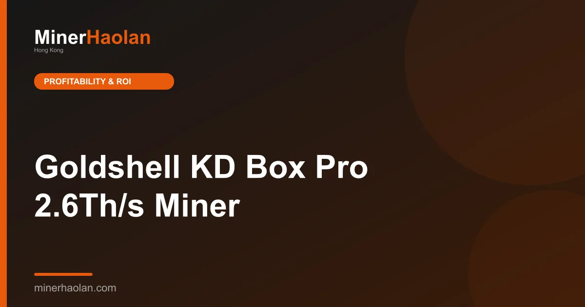 Goldshell KD Box Pro 2.6Th/s Miner