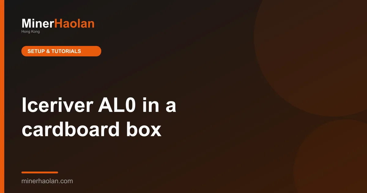 Iceriver AL0 in a cardboard box