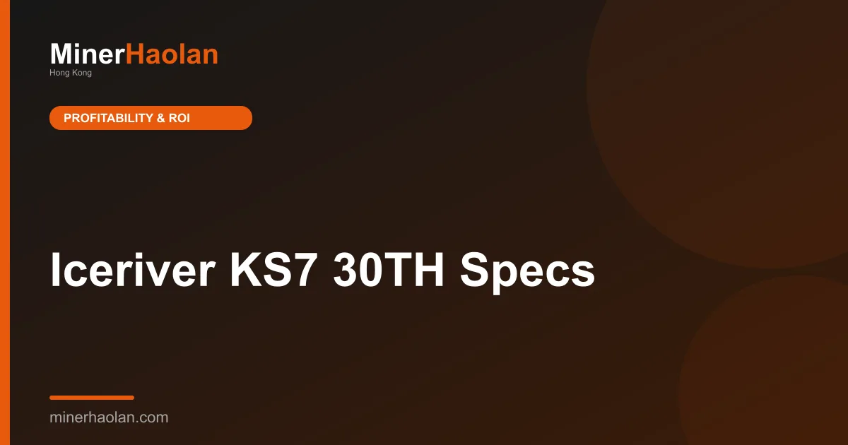 Iceriver KS7 30TH Specs