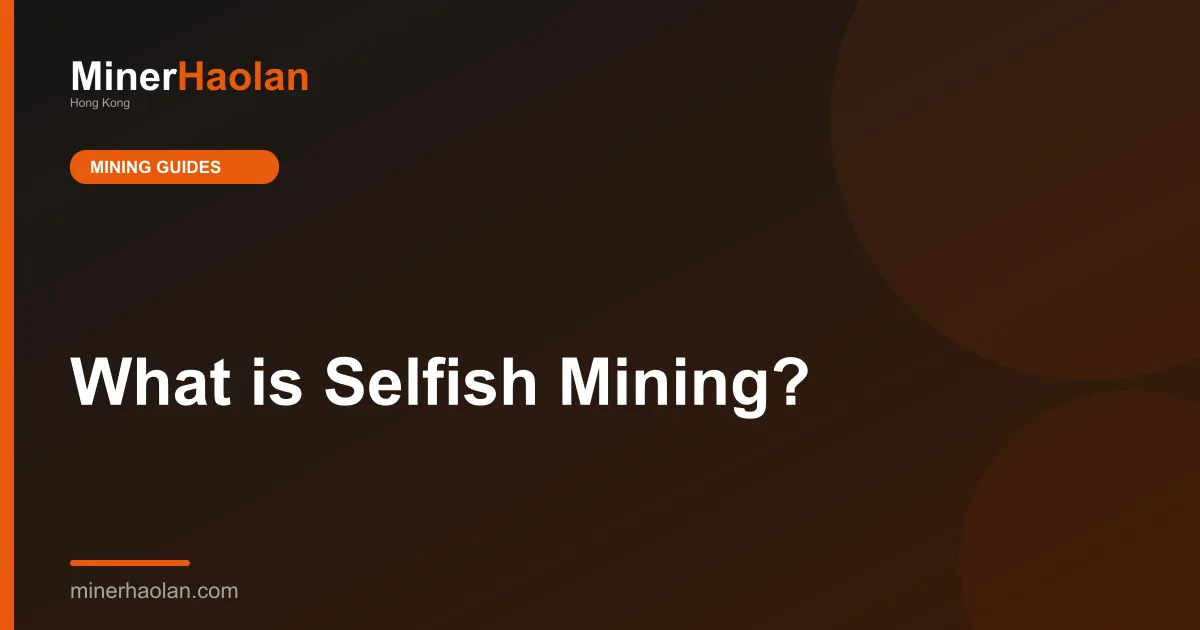 What is Selfish Mining?