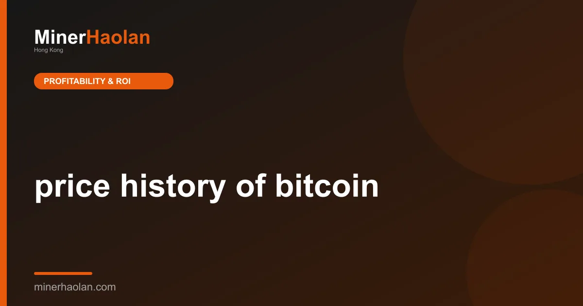 price history of bitcoin