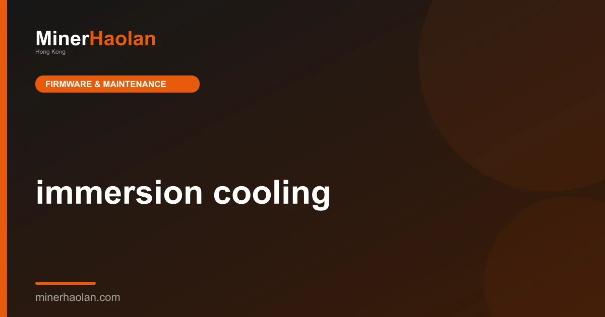 immersion cooling