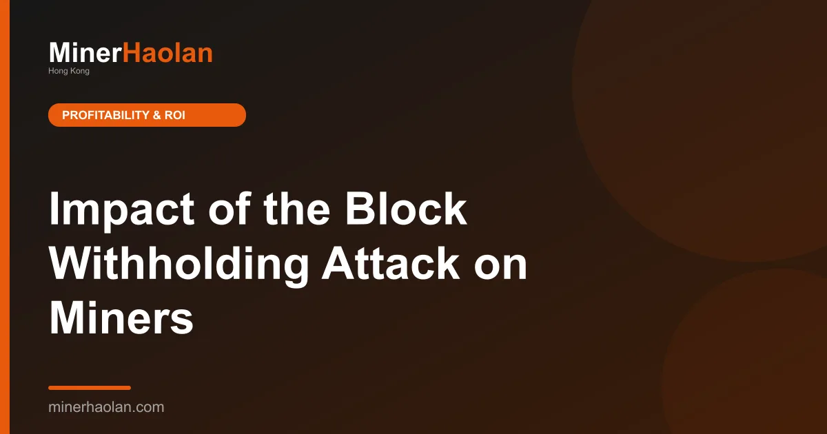 Impact of the Block Withholding Attack on Miners